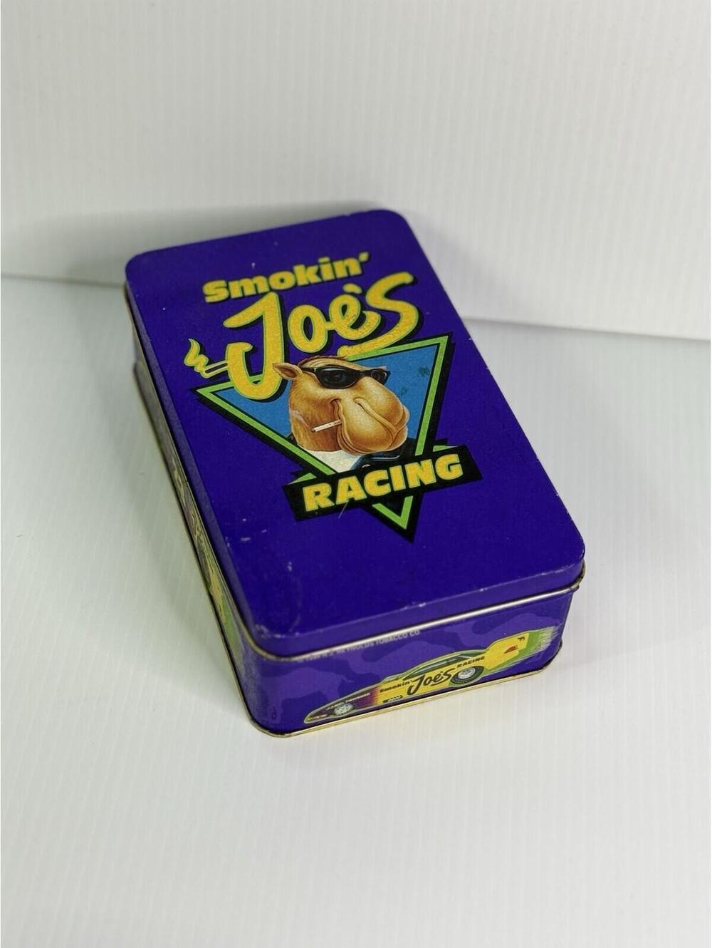Vintage Smokin' Joe's Racing Tin Match Box ~ Empty ~ Camel Cigarettes 1994